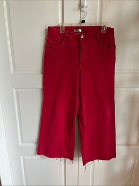 Women’s KUT from the cloth Red Wide-Leg Jeans